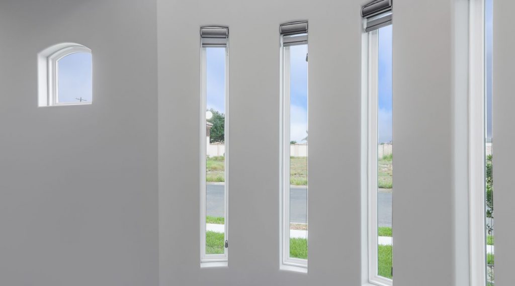 Tall and thn rectangular window frames