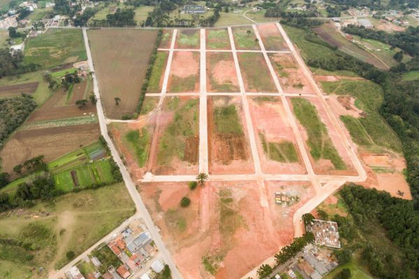 top view of the construction plots