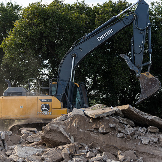demolition machinery
